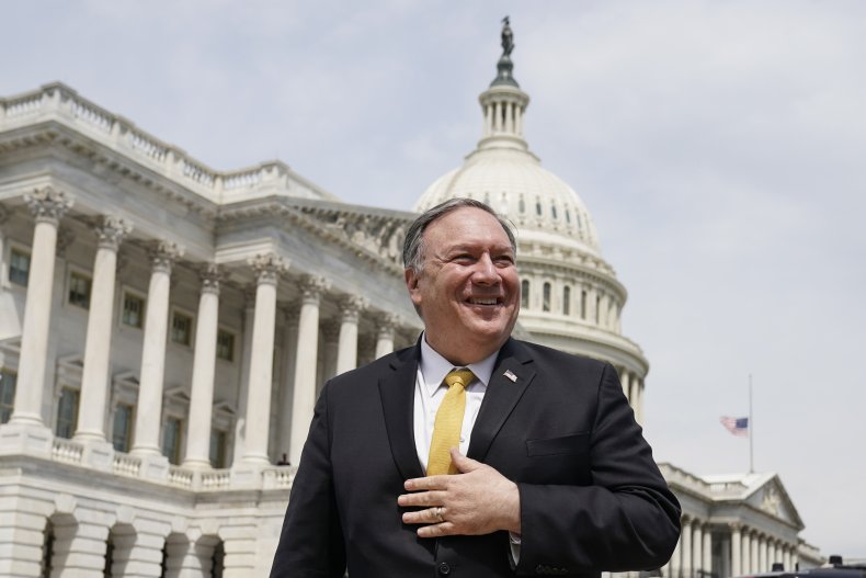 Mike Pompeo Addresses Media In D.C.
