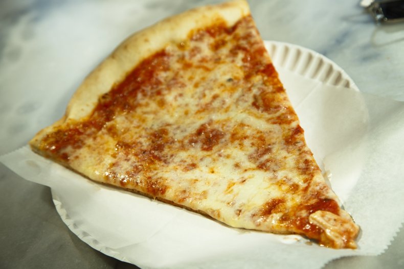 Image of New York style pizza slice