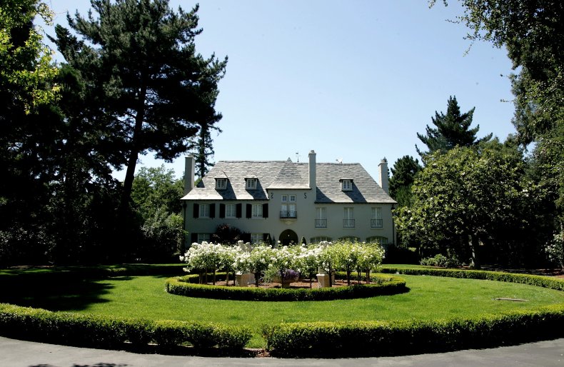 A mansion style home in Atherton, California
