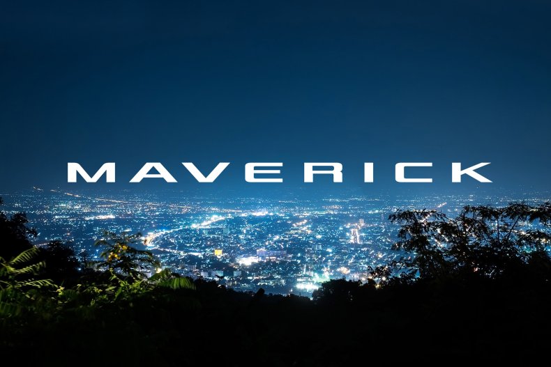 2022 Ford Maverick teaser name badge