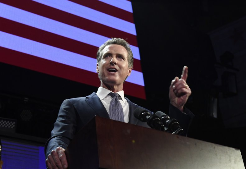 California Govern Gavin Newsom.
