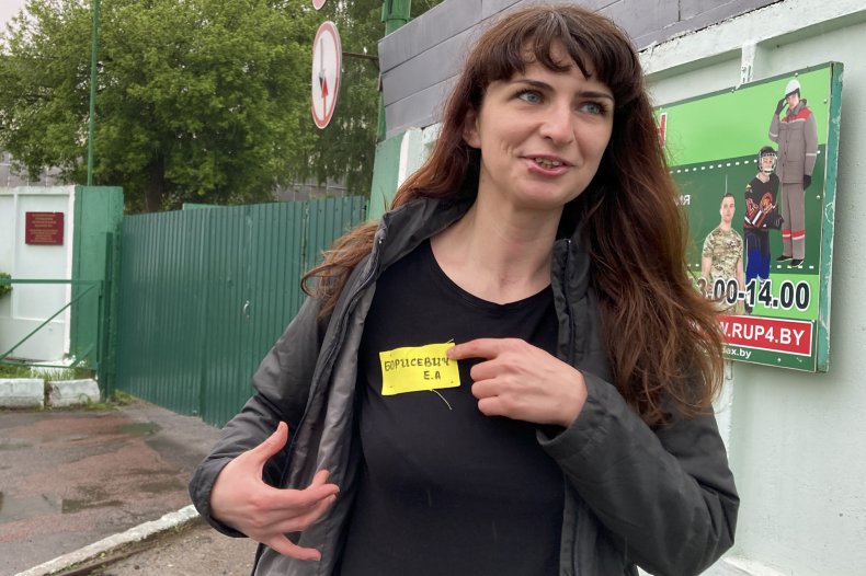 Yellow Prisoner's Tag in Belarus