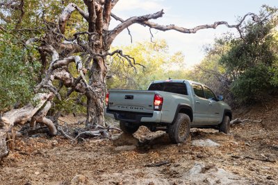 2022 Toyota Tacoma Trail Edition rear rocks 2022 Toyota Tacoma Trail Edition rear rocks