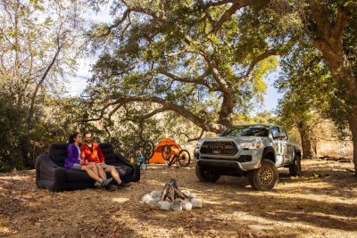 2022 Toyota Tacoma Trail Edition camping