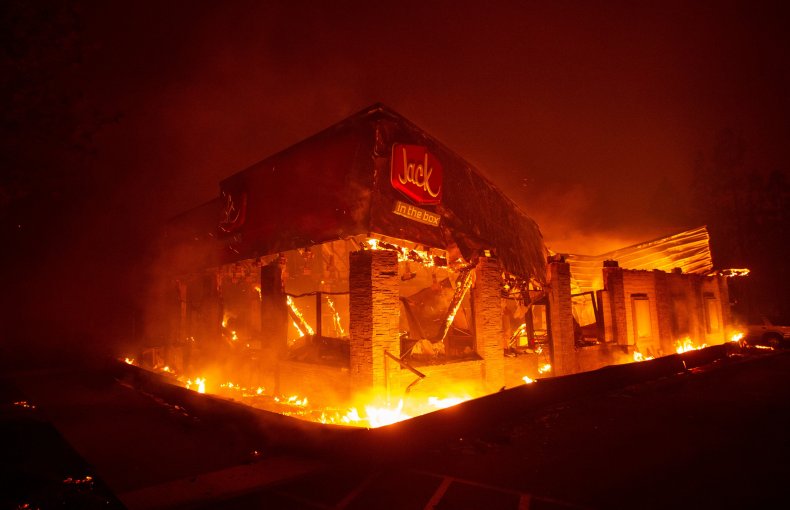 Jack in the Box on Fire