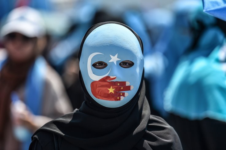 Uyghur protest in Istanbul