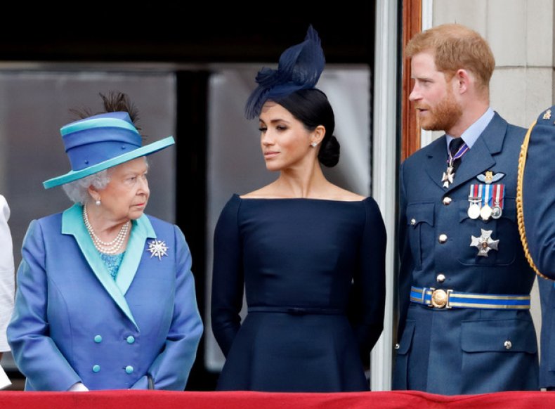 Queen Elizabeth II, Meghan and Prince Harry