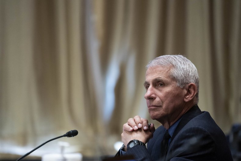 Anthony Fauci attends a Senate hearing