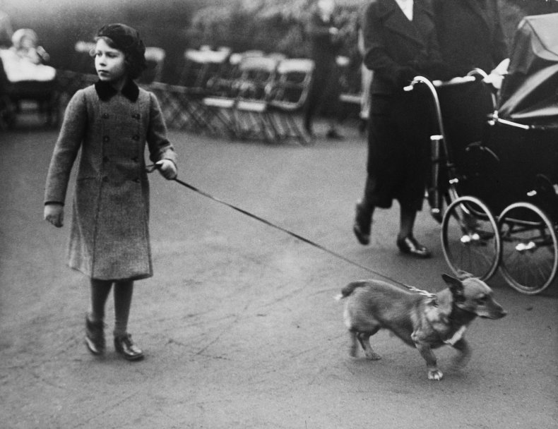 Princess Elizabeth Walks Corgi Before Becoming Queen