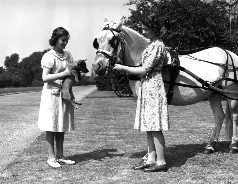 Queen With Dog and Horse
