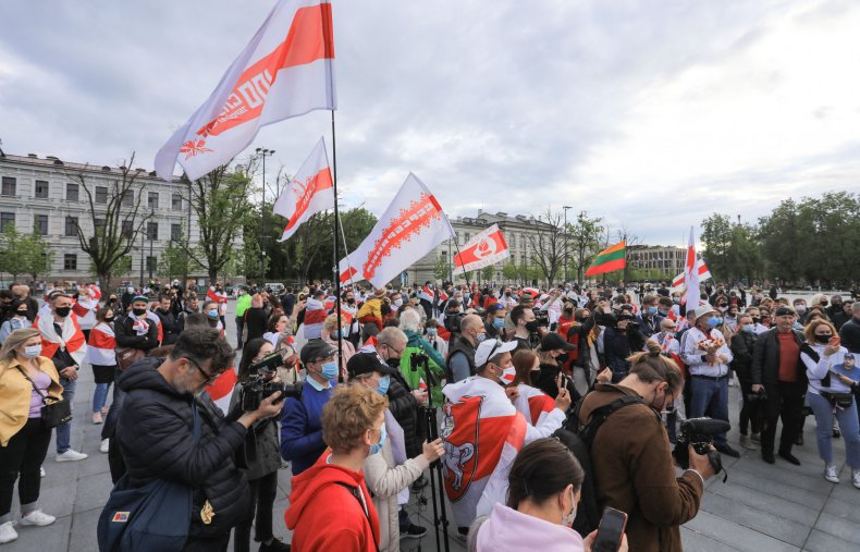 Protestors Belarus