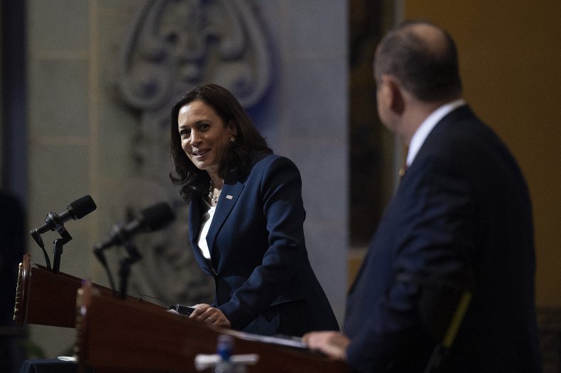 Kamala Harris talks immigration in Gautemala