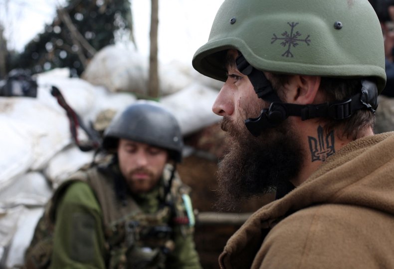 Ukraine, soldiers, near, frontline, border, Russia