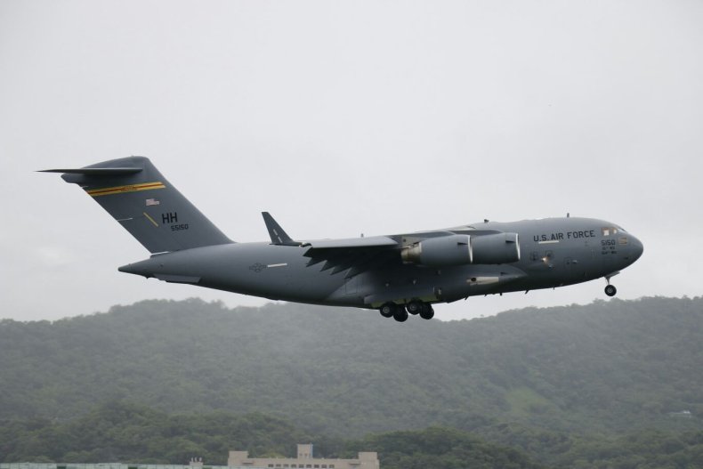 U.S. Air Force Flies Senators to Taiwan