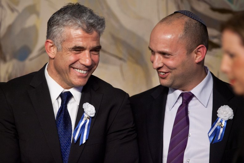 Yair Lapid and Benjamin Netanyahu Israel coalition