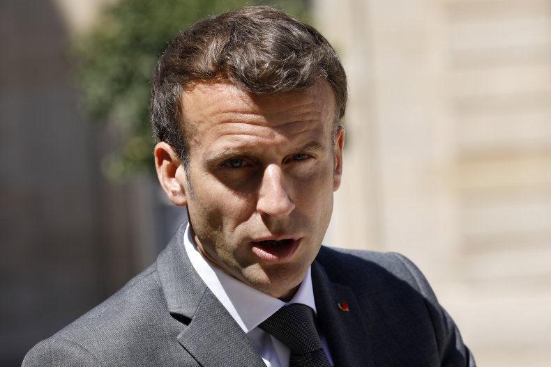 Emmanuel Macron Speaks at a Press Conference