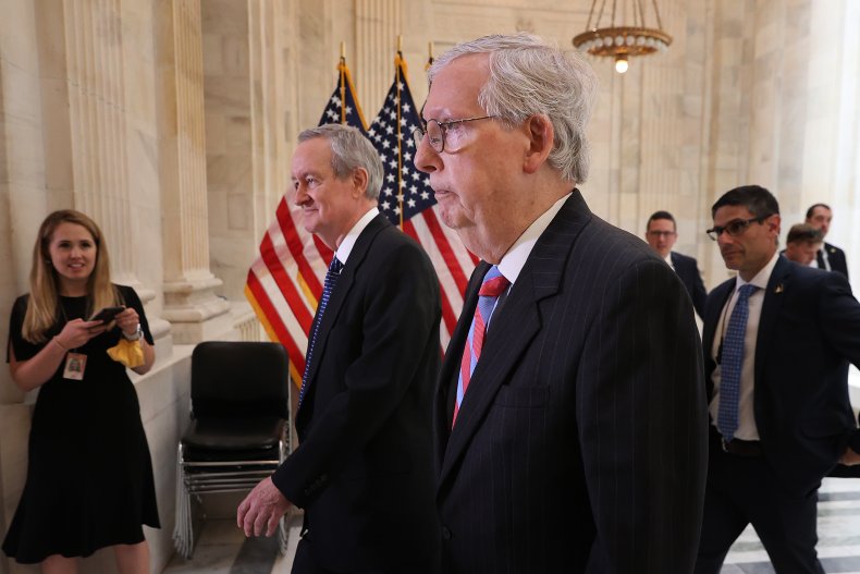 Mitch McConnel with Mike Crapo