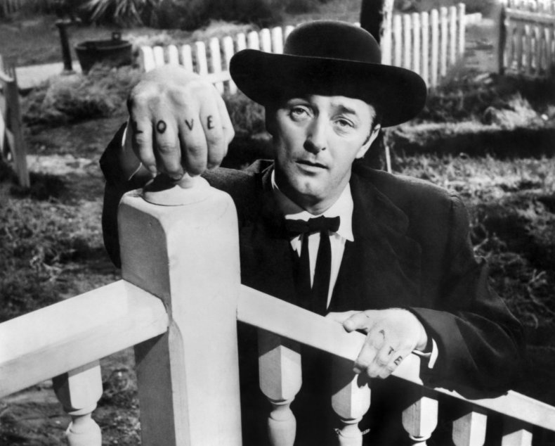 Robert Mitchum in The Night of The