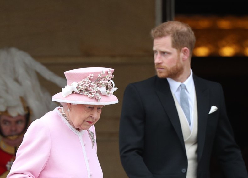 Queen Elizabeth II and Prince Harry