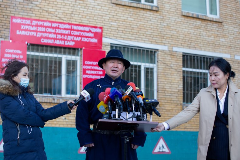 Mongolia's President Battulga Khaltmaa