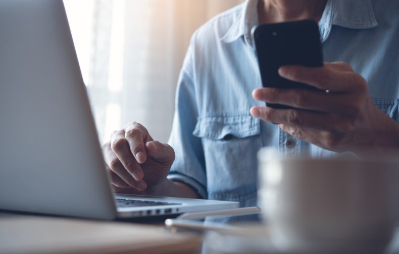 Person working at computer