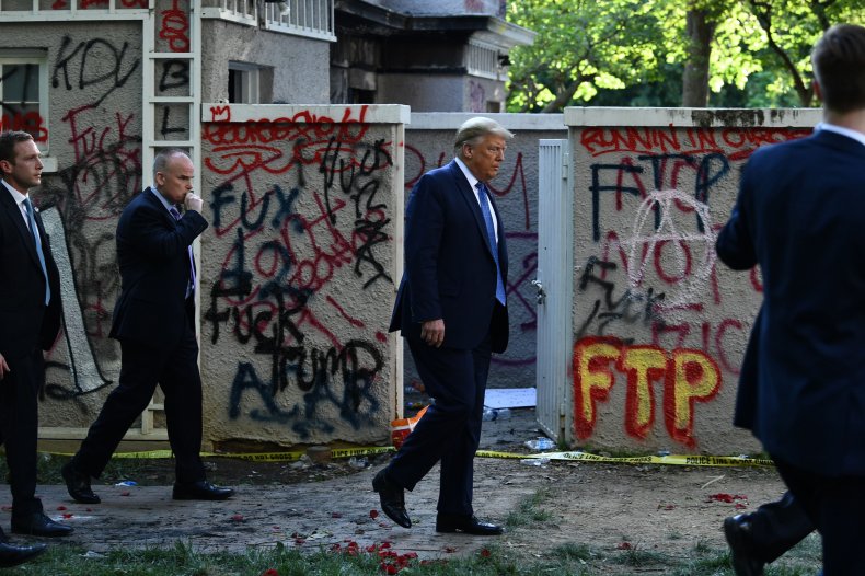 U.S. Park Police Cleared Protesters From Park to Install
Fencing, Not for Trump Visit: Report 2 Former U.S. President Donald Trump