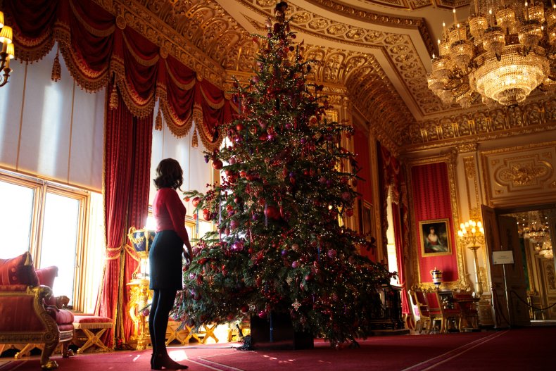 Windsor Castle Decorated for Christmas