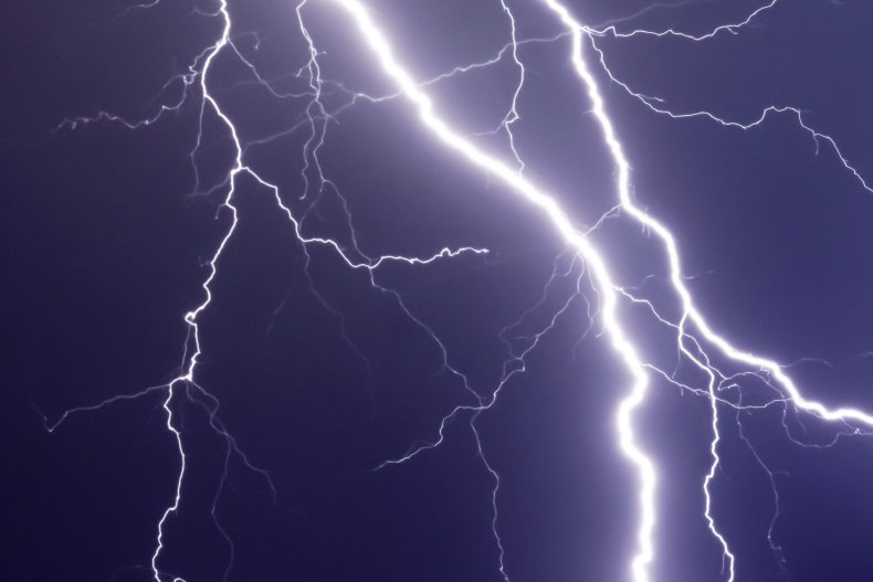 Stock image of lightning 