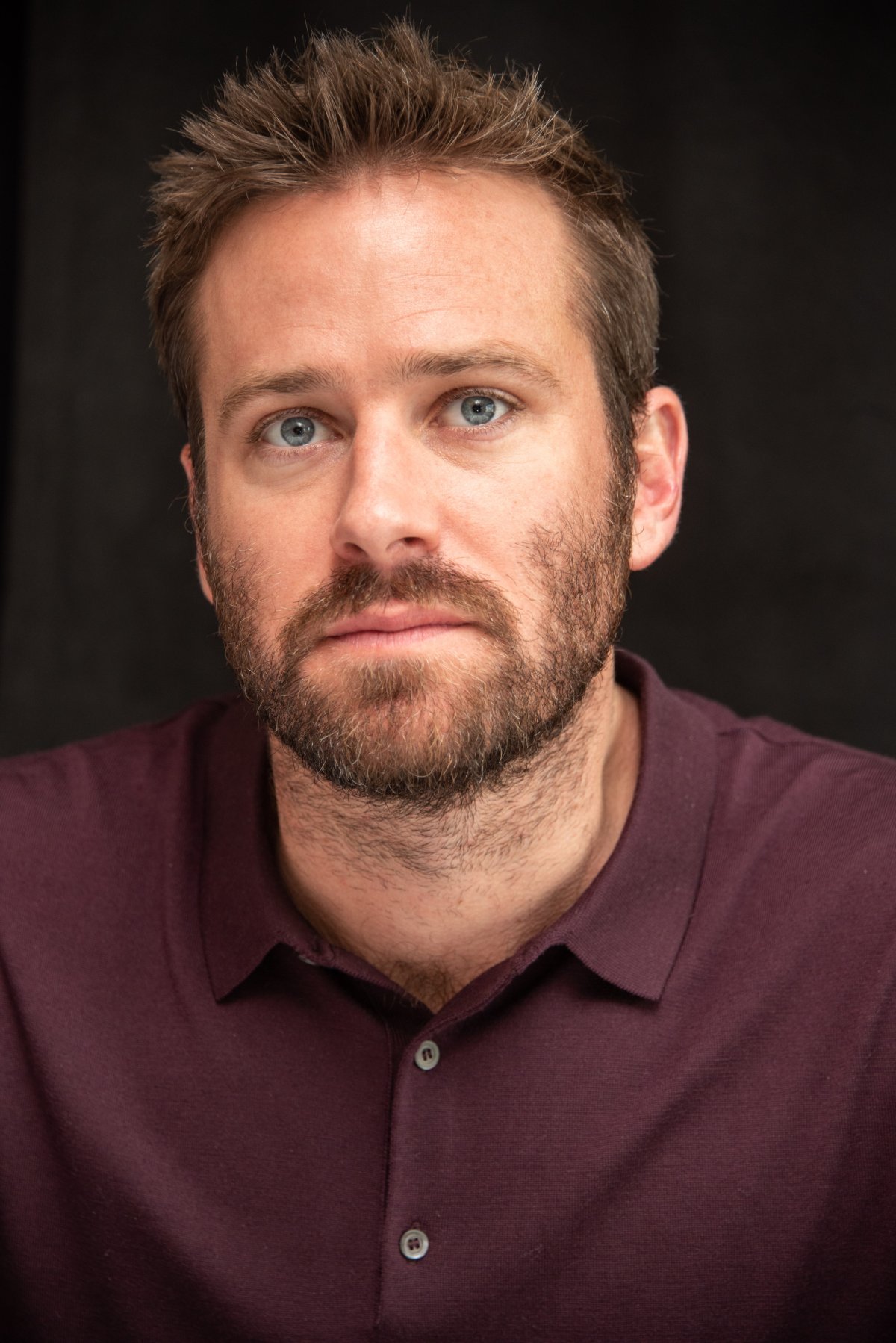 Armie Hammer at a press conference