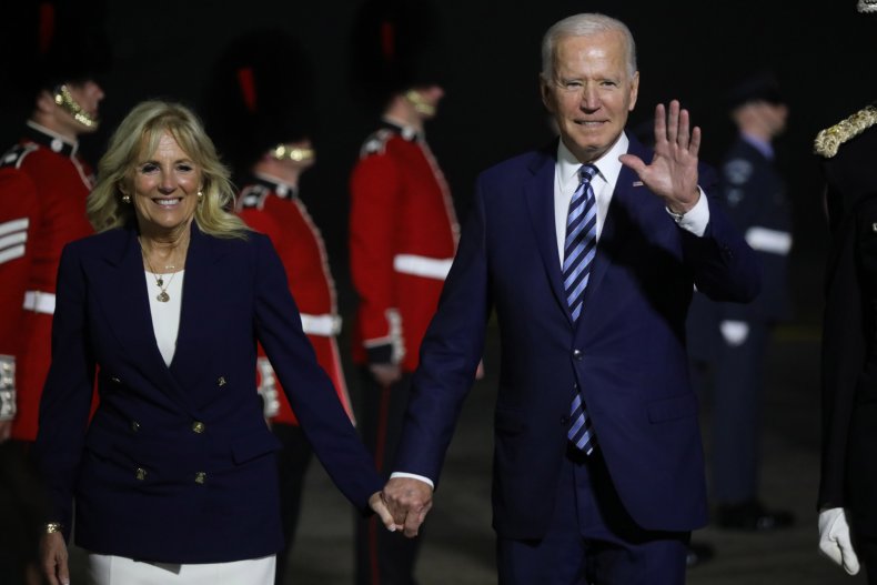 Joe Biden Arrives in the U.K.