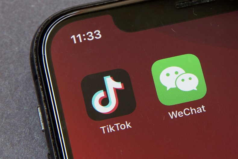TikTok and WeChat App Icons