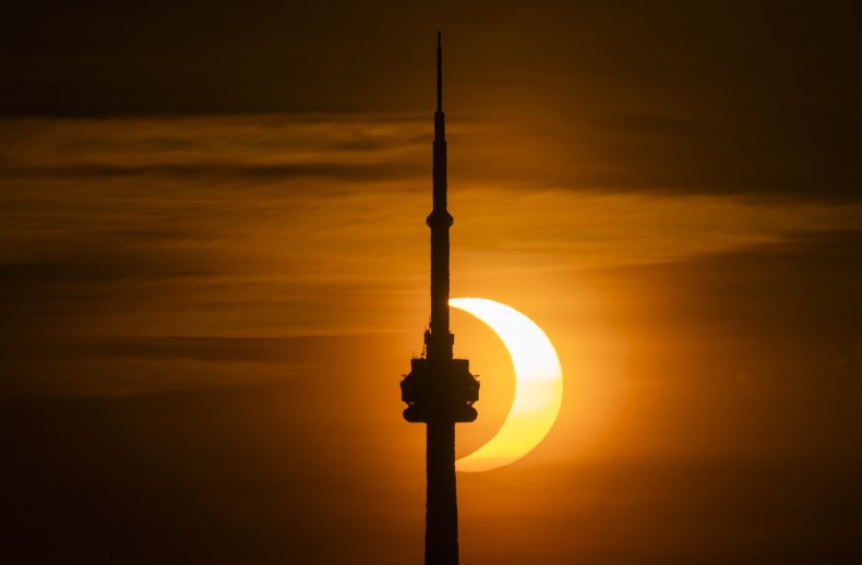 Solar eclipse in Canada in June 2021.