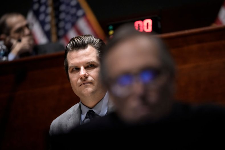 Matt Gaetz during a House Judiciary Committee