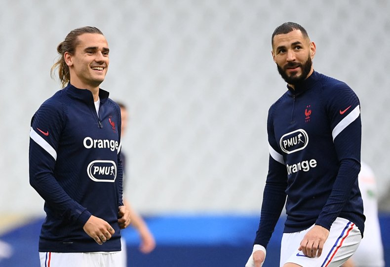 Antoine Griezmann and Karim Benzema