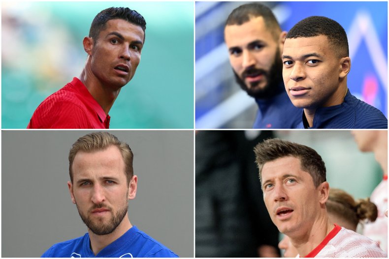 Ronaldo, Mbappe, Kane and Lewandowski Euro 2020