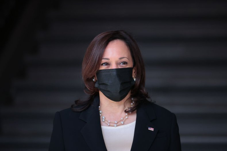 Vice President Kamala Harris At Palacio Nacional