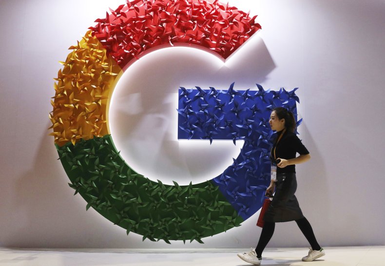 Google Logo in Shanghai, China