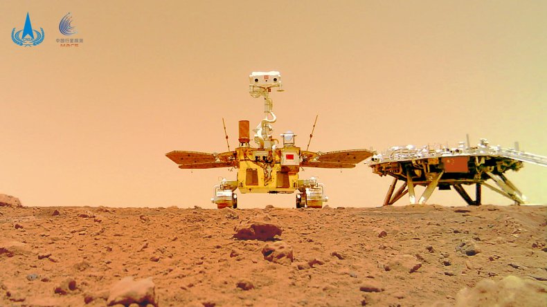 China Mars Rover Beams Back Historic Images