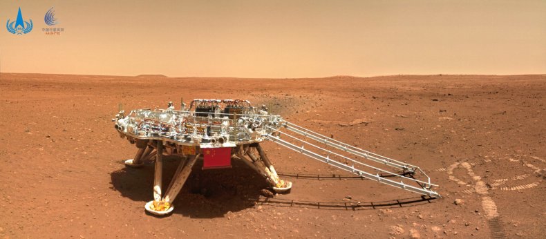 China Mars Rover Beams Back Historic Images