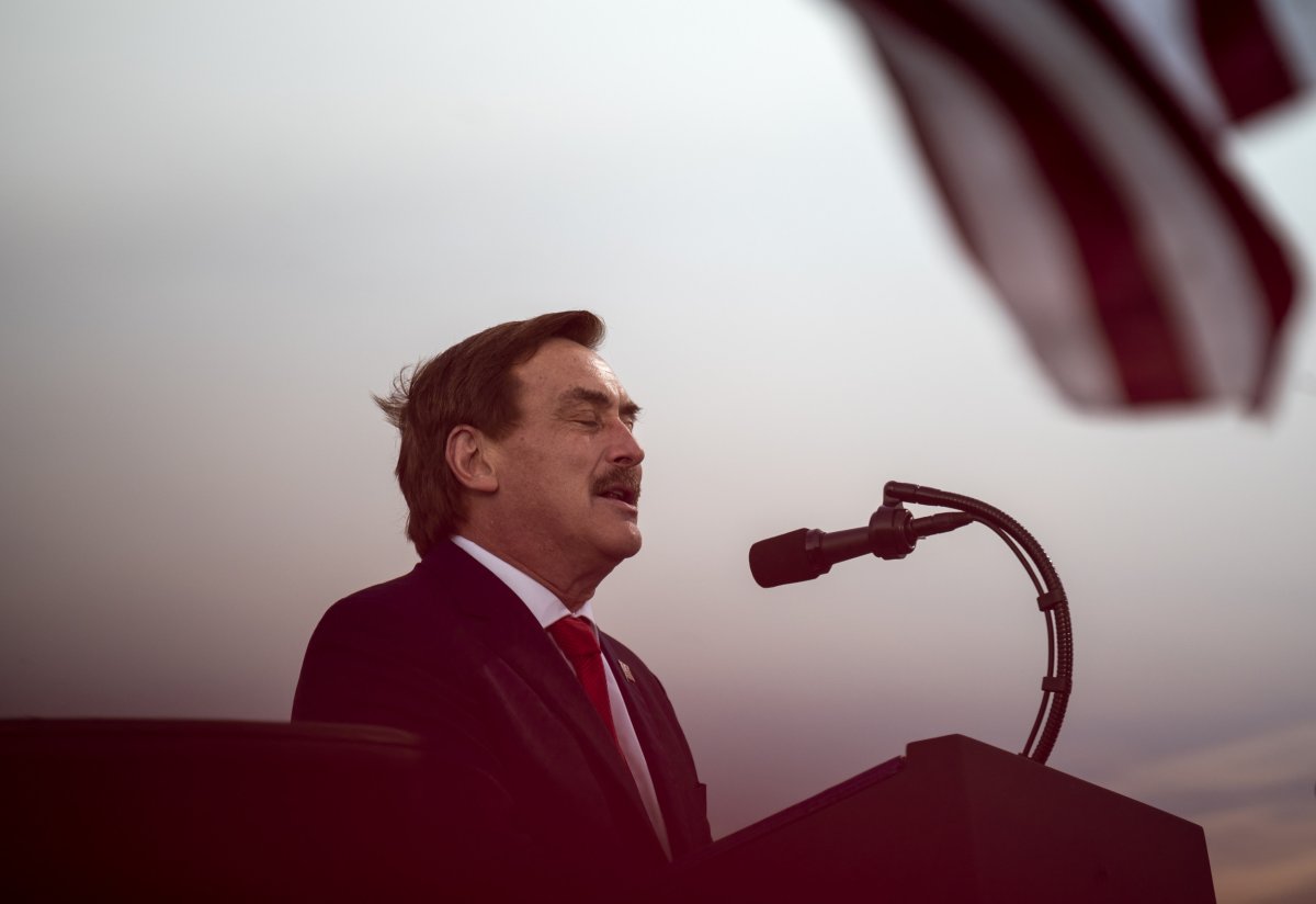 Mike Lindell MyPillow CEO at Wisconsin rally