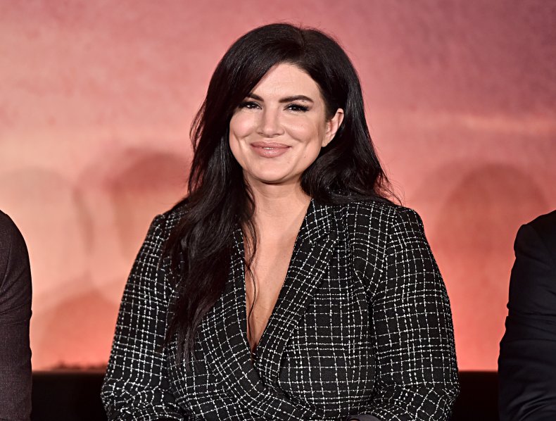 Gina Carano at The Mandalorian event