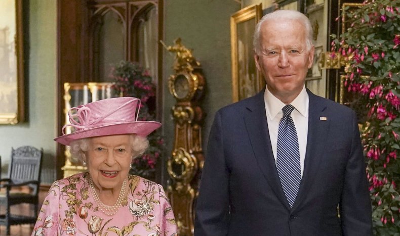 Joe Biden Meets the Queen for Tea