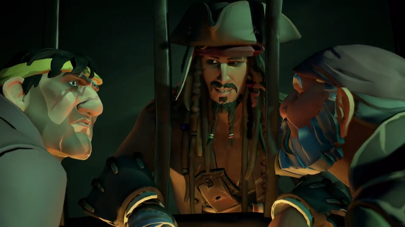 Captain Jack Sparrow in Sea of Thieves
