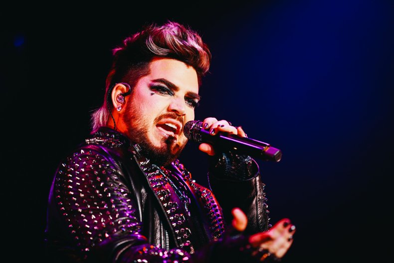 adam lambert on stage