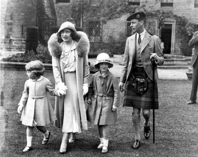 Queen Elizabeth II With Parents
