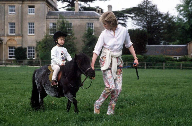 Prince William and Princess Diana