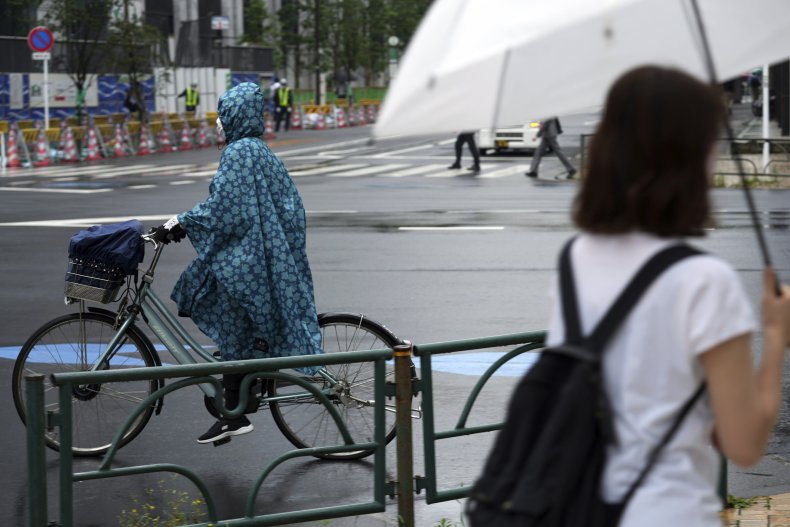 Woman Wearing a Mask in Japan