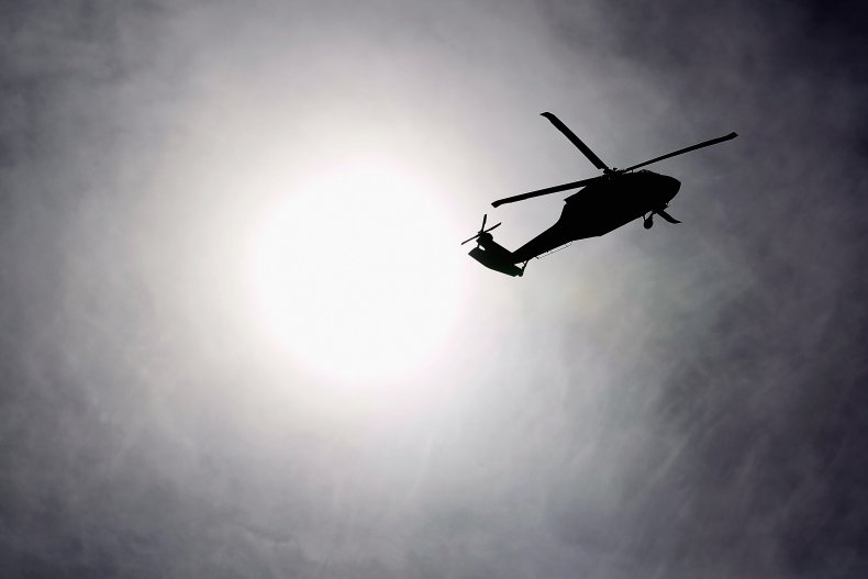 Helicopter in Sky