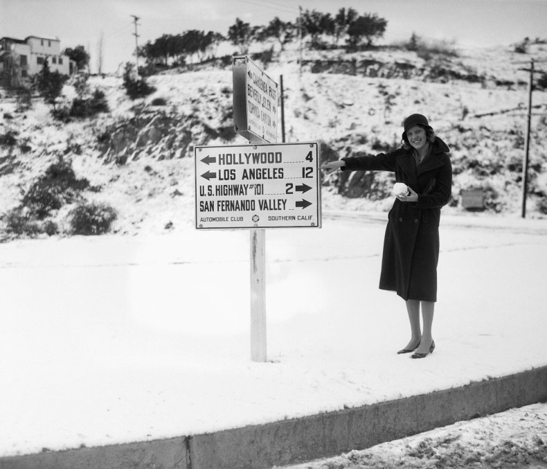 Snowfall in Los Angeles