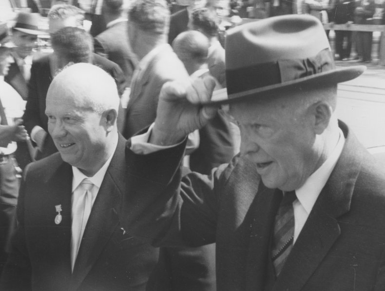 Eisenhower With Khrushchev